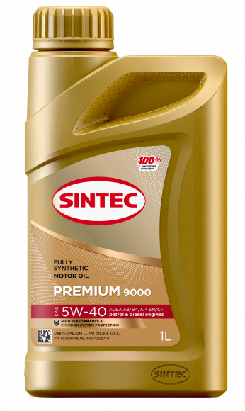 Масло мотор. SINTEC PREMIUM SAE 5W40 ACEA A3/B4 1л (1*12шт)