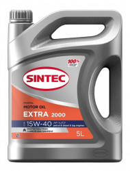 Масло мотор. 15W40 SINTEC Экстра 2000 API SJ/CF  (4л) 1*4шт