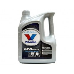 Масло мотор.  5W40 Valvoline SYNPOWER (5 л.) пластик 1*4 шт.