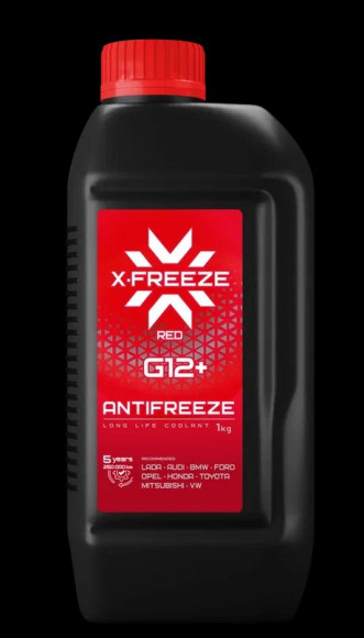 Антифриз X-FREEZE Red G12+, FELIX в п/э кан. 1кг (15шт)