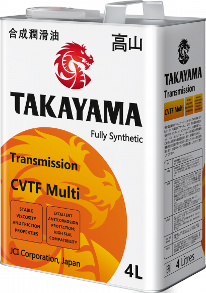 Масло трансм. Transmission CVTF Multi 4л TAKAYAMA (4л) металл 1*4шт