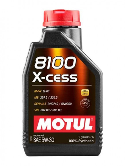 Масло мотор. MOTUL  8100 X-CESS 5W30  1л (1*12шт)