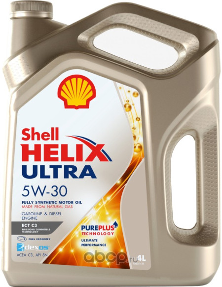 Масло мотор. 5W30 Shell Helix Ultra ECT C3 API SN ACEA C3 пластик (4 л.) 1*4шт. Масло мотор. 5W30 Shell Helix Ultra ECT C3 API SN ACEA C3 пластик (4 л.) 1*4шт.