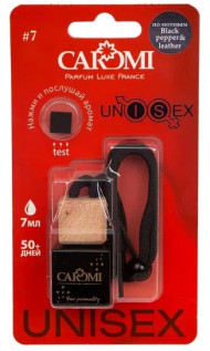 Ароматизатор подвесной CAROMI UNISEX #7 по мотивам Black pepper(Черный перец) Ароматизатор подвесной CAROMI UNISEX #7 по мотивам Black pepper(Черный перец)