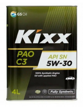 Масло мотор.  5W30 Kixx PAO SN C3 металл (4 л.) 1*4 шт.