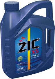 Масло мотор. 10W40 ZIC X5 Diesel API CI-4/SL (полусинт.) (4 л.) пластик 1*4 шт. Масло мотор. 10W40 ZIC X5 Diesel API CI-4/SL (полусинт.) (4 л.) пластик 1*4 шт.