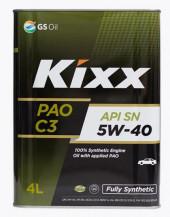 Масло мотор.  5W40 Kixx PAO SN C3 металл (4 л.) 1*4 шт.