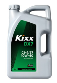 Масло мотор. 10W40 Kixx DX7 CI-4/SL E7 пластик (6 л.) 1*3 шт.