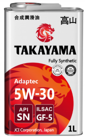 Масло моторное TAKAYAMA SAE 5W30 ILSAC GF-5 API SN 1л (1*12шт)