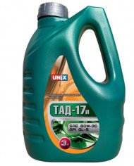 Масло трансм. 80W90 UNIX ТАД17 GL5    5л  (4шт)