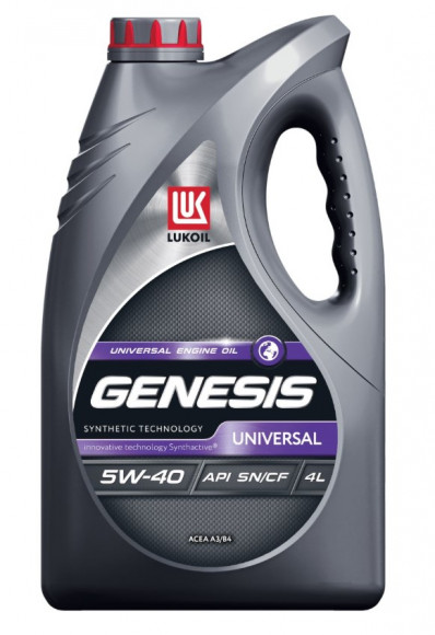 Масло мотор.  5W40 ЛУКОЙЛ  GENESIS UNIVERSAL API ACEA A3/B3,A3/B4  (4л) 1*4 шт.