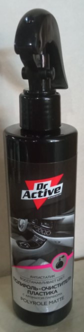 Sintec Dr.Active Полироль-очиститель пластика "Polyrole Matte" парфюм 250 мл спрей Sintec Dr.Active Полироль-очиститель пластика "Polyrole Matte" парфюм 250 мл спрей