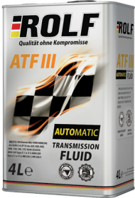 Масло трансм. ROLF ATF III 4л (1*4шт)