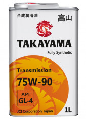 Масло трансмиссионное "TAKAYAMA SAE 75W90 API GL-4" 1л (1*12) металл