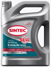 АКЦИЯ 5л по цене 4л Масло мотор. SINTEC EXTRA LIFE 5000 10W40 A3/B4 SL/CF (5л) 1*4шт АКЦИЯ 5л по цене 4л Масло мотор. SINTEC EXTRA LIFE 5000 10W40 A3/B4 SL/CF (5л) 1*4шт