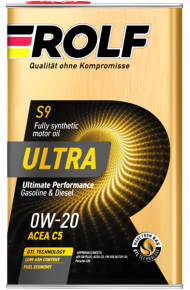 Масло мотор. ROLF ULTRA SAE 0W20 ACEA С5 API SN plus 1л (1*12шт) Масло мотор. ROLF ULTRA SAE 0W20 ACEA С5 API SN plus 1л (1*12шт)