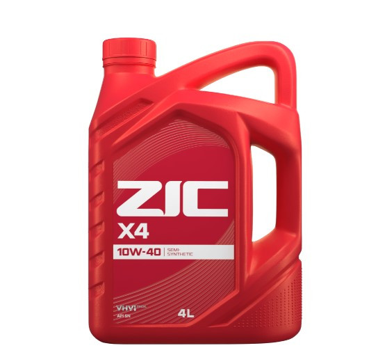 Масло мотор. 10W40 ZIC X4  SP пластик (4 л.) 1*4 шт.