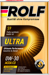 Масло мотор. ROLF ULTRA 0W30 ACEA C3 API SP 4л (1*4шт)