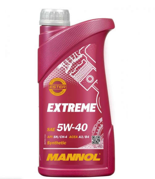 Масло мотор. 5W40 MANNOL 7915 Extreme ACEA	A3/B4 API SN/CH-4 (1л.) 1*20шт.